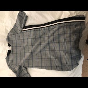 Lea & Viola plaid dress size small button front